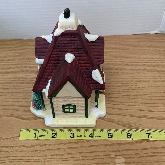 Christmas Valley Village Orig Collectors Series East Market Union Building 1991 - Picture 13 of 14